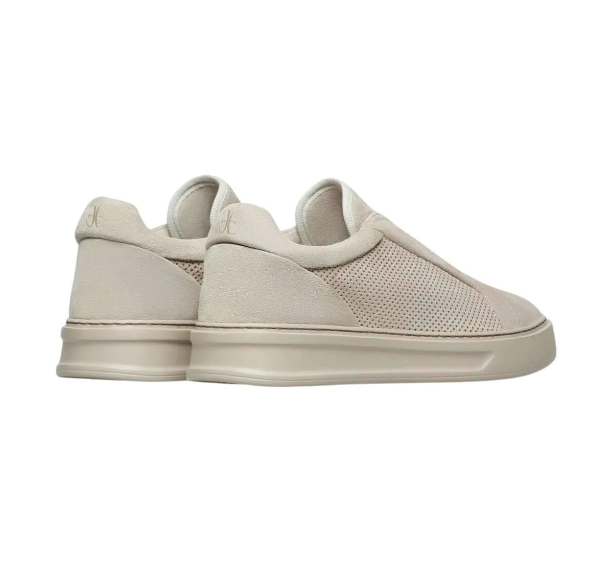 Sneakers Urban Fabi 3 Sneakers Urban Fabi Uomo In Suede Traforato Avorio Retro FU1326A