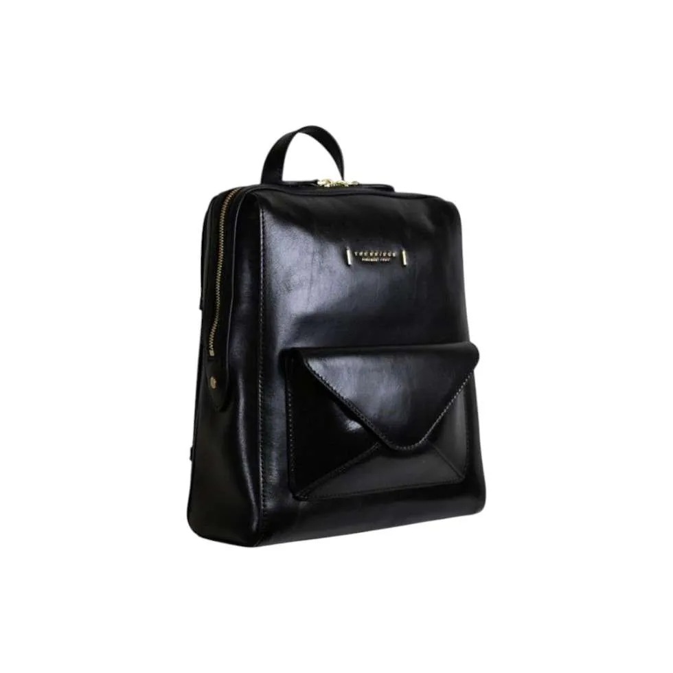 Zaino Frida The Bridge In Pregiata Pelle Nero Dettagli 29160130 1