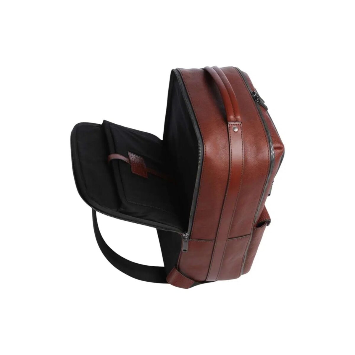 Zaino Ludovico The Bridge 2 Zaino Ludovico The Bridge In Pelle Martellata Cuoio Interno Retro 63126LZ1A