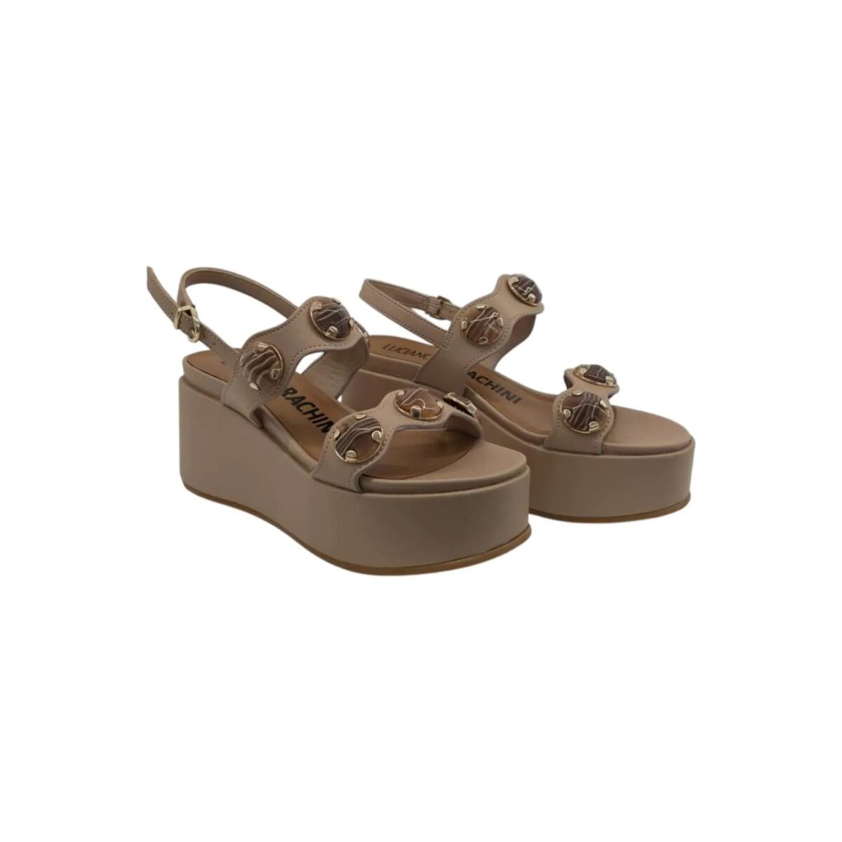 Zeppa Luciano Barachini Con Doppie Fasce Camel Dettagli AL321C